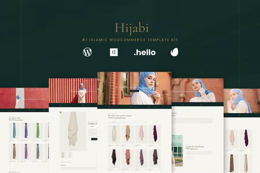 HIJABI – MUSLIM SHOP WOOCOMMERCE ELEMENTOR TEMPLATE KIT